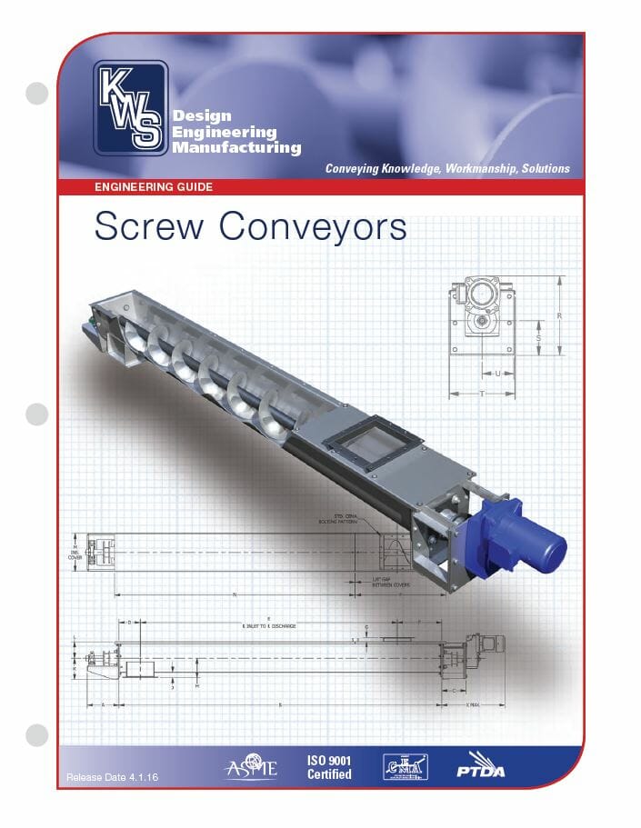 Kws Mfg Screw Conveyor Engineering Guide Thumbnail - Screw Conveyor Parts