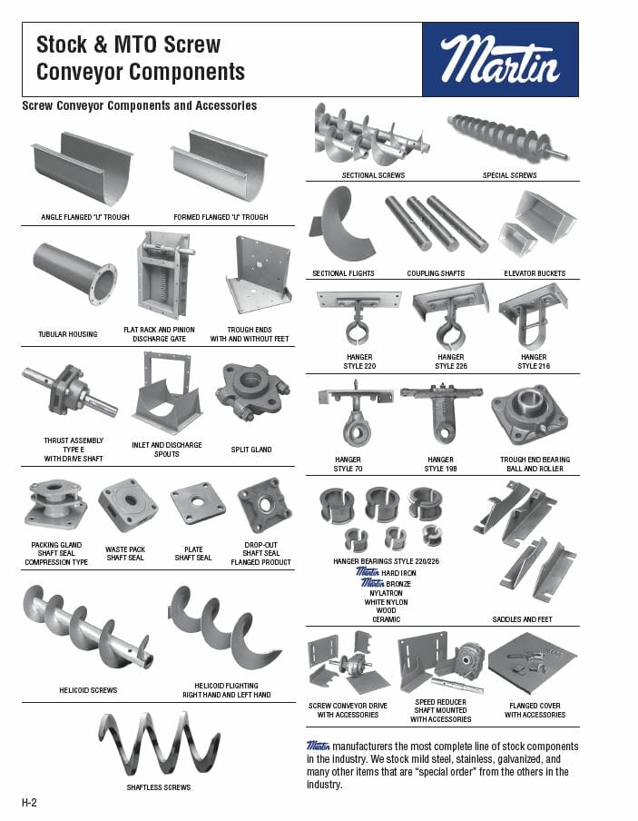 Martin Screw Conveyors Thumbnail - Screw Conveyor Parts