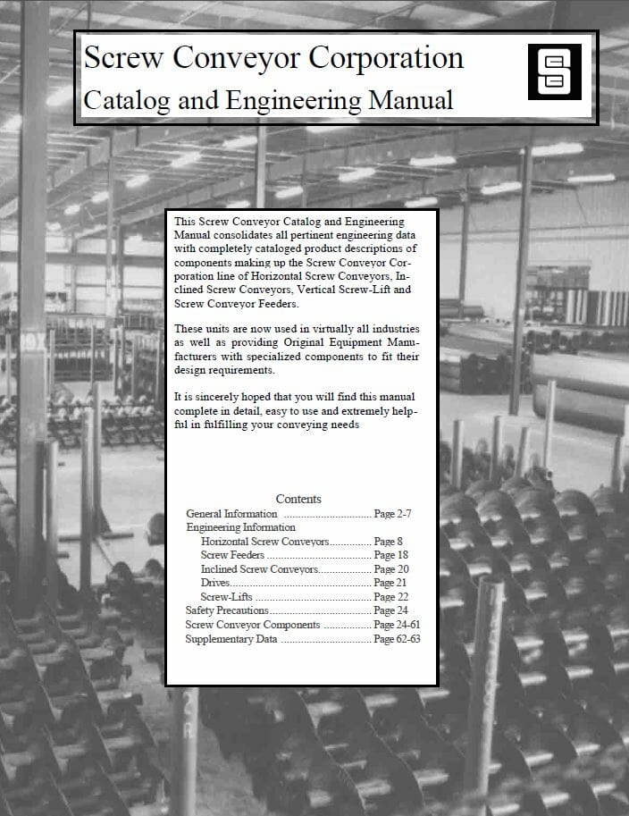 Screw Corp Engineering Catalog 1 2010 Thumbnail - Screw Conveyor Parts