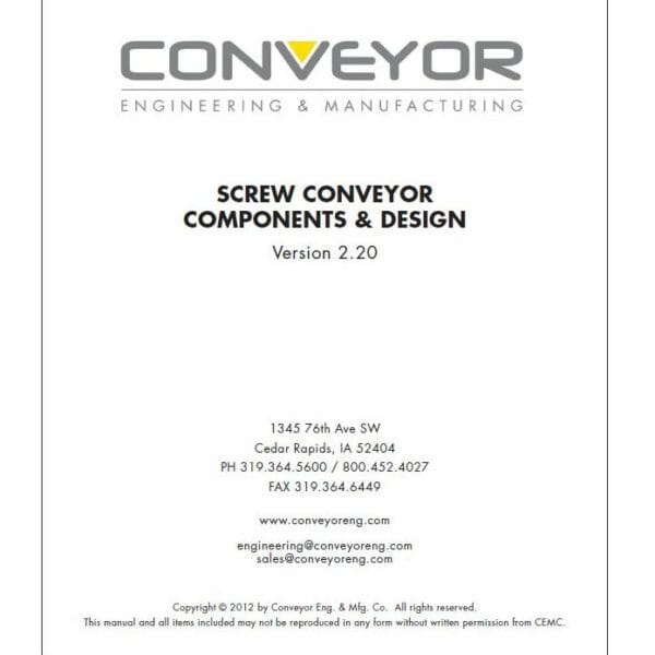 Conveyor Engineering Screw Conveyor Manual 2.20 Thumbnail E1547756084185 - Screw Conveyor Parts