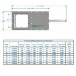 Slidegate Pneumatic Dims Widescreen - Screw Conveyor Parts