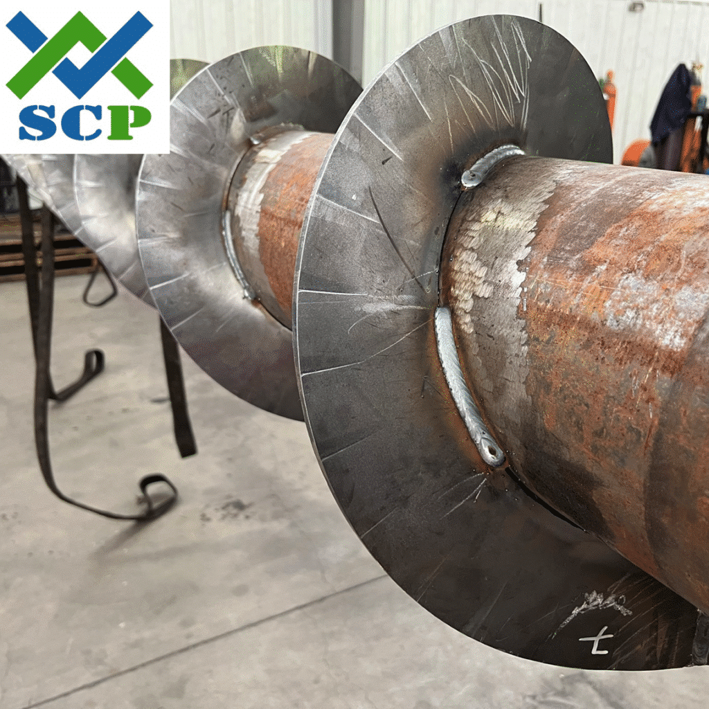 Scp Custom Heavy Duty Auger - Screw Conveyor Parts