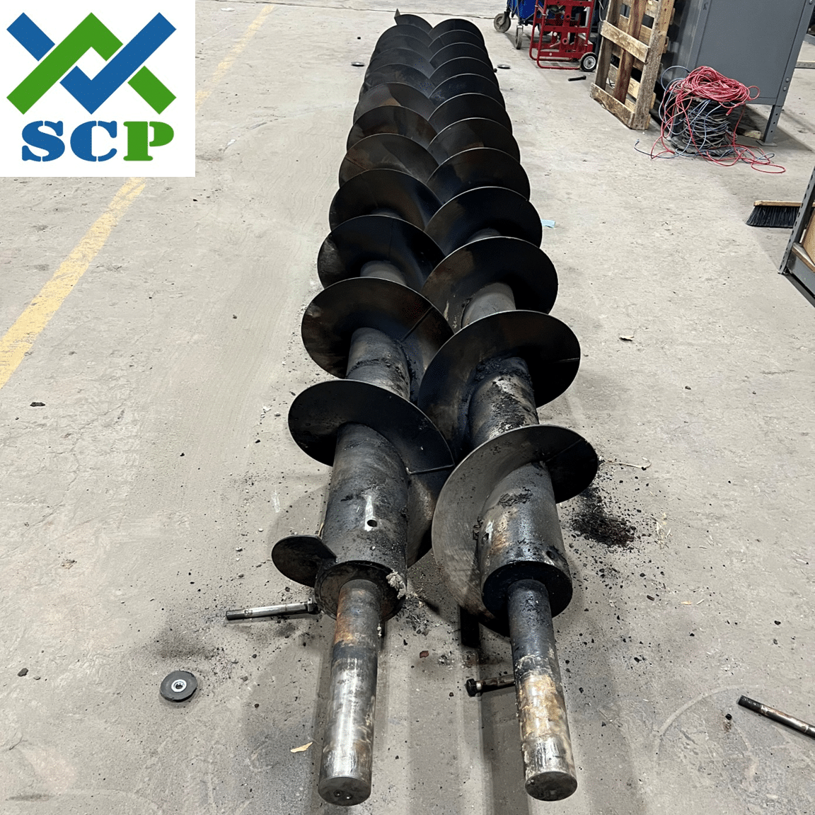 Scp Custom Twin Screws - Screw Conveyor Parts