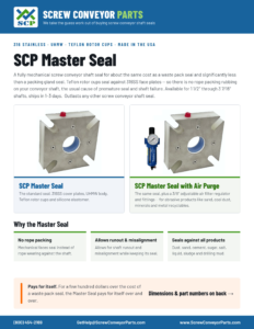 Scp Master Seal Image - Screw Conveyor Parts