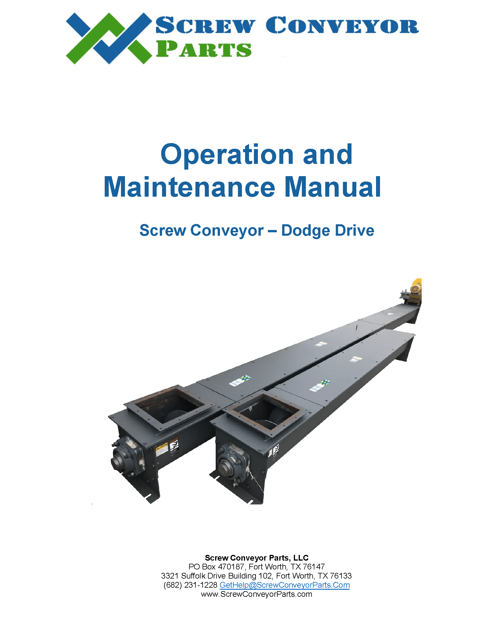 Scp Om Manual Dodge Drive Image - Screw Conveyor Parts