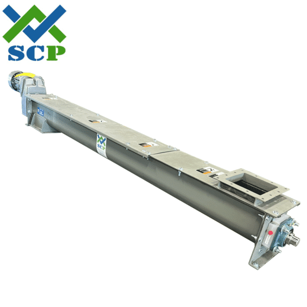 Kit de transportador de tornillo de 14" de diámetro x 24 pies-0" con ejes de 3" de diámetro y cojinete de suspensión de madera