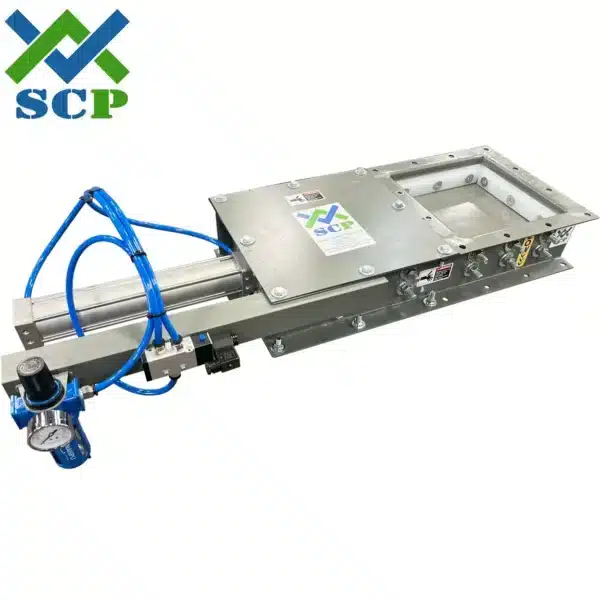 Slide Gate With Fr.png - Screw Conveyor Parts