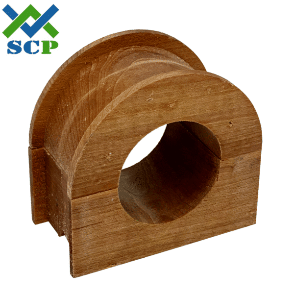 Cojinete de suspensión, estilo 216, tamaño de eje de 1 1/2", madera